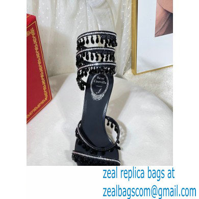 Rene Caovilla Heel 9.5cm Chandelier Crystal Jewel Sandals 06