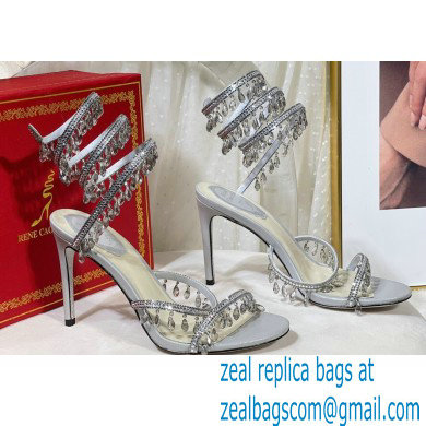 Rene Caovilla Heel 9.5cm Chandelier Crystal Jewel Sandals 09