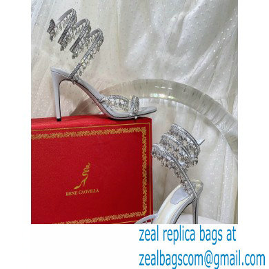 Rene Caovilla Heel 9.5cm Chandelier Crystal Jewel Sandals 09