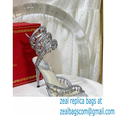 Rene Caovilla Heel 9.5cm Chandelier Crystal Jewel Sandals 09