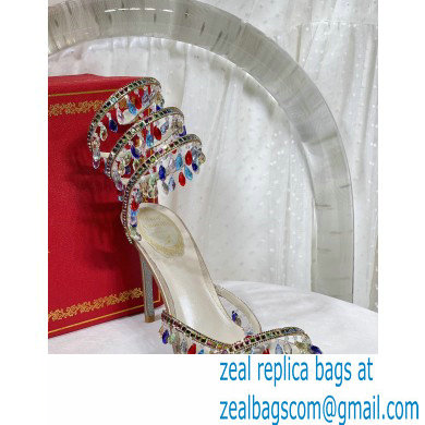 Rene Caovilla Heel 9.5cm Chandelier Crystal Jewel Sandals 13