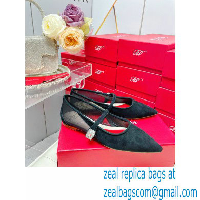 Roger Vivier Babies Ballerinas in Suede black 2023