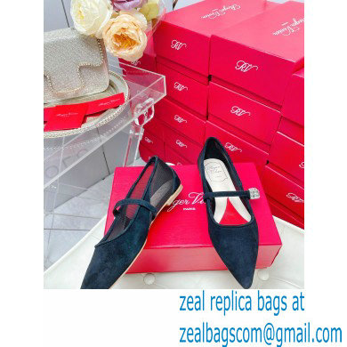 Roger Vivier Babies Ballerinas in Suede black 2023