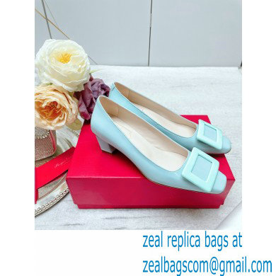 Roger Vivier Patent Leather Belle Vivier Pumps LIGHT BLUE 2023 - Click Image to Close