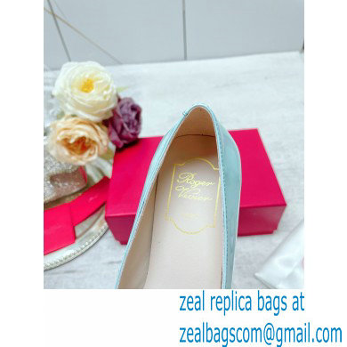 Roger Vivier Patent Leather Belle Vivier Pumps LIGHT BLUE 2023