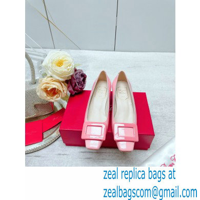 Roger Vivier Patent Leather Belle Vivier Pumps pink 2023 - Click Image to Close