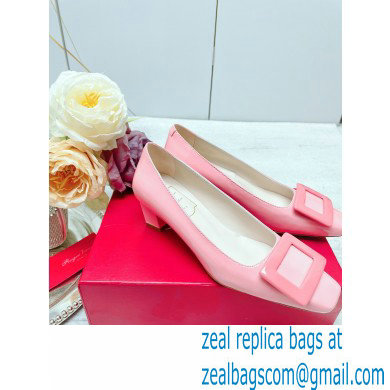 Roger Vivier Patent Leather Belle Vivier Pumps pink 2023 - Click Image to Close