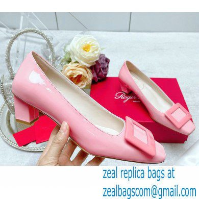 Roger Vivier Patent Leather Belle Vivier Pumps pink 2023