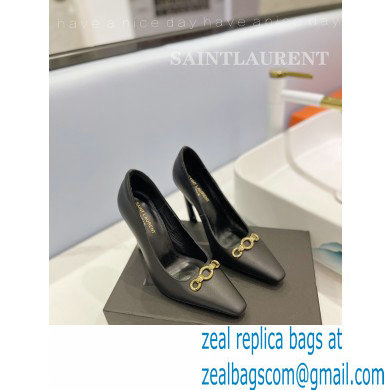 Saint Laurent Heel 10.5cm Severine Pumps Black