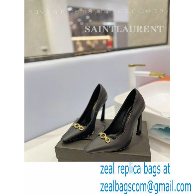 Saint Laurent Heel 10.5cm Severine Pumps Black