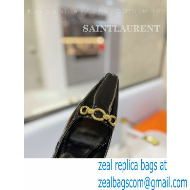 Saint Laurent Heel 10.5cm Severine Pumps Patent Black