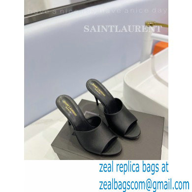 Saint Laurent Heel 10cm La 16 Mules Black - Click Image to Close