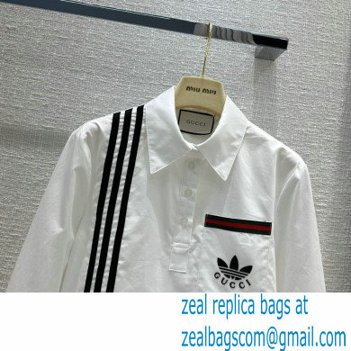 adidas x Gucci Shirt White 2023 - Click Image to Close