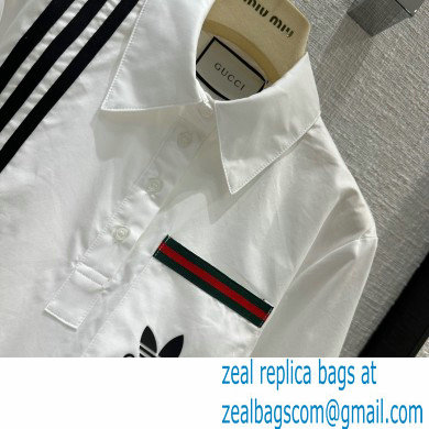 adidas x Gucci Shirt White 2023 - Click Image to Close