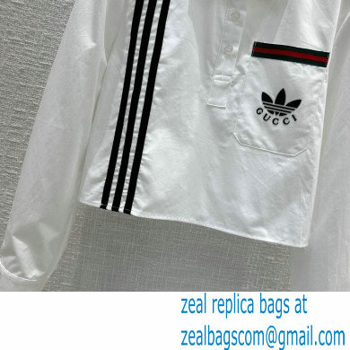 adidas x Gucci Shirt White 2023 - Click Image to Close