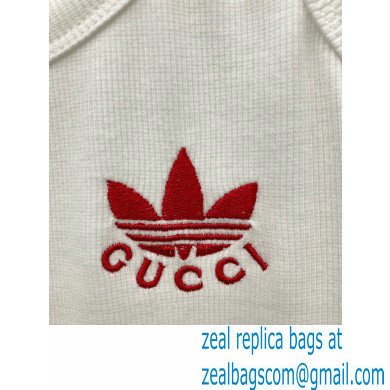 adidas x Gucci cotton tank top WHITE 714865 2023 - Click Image to Close