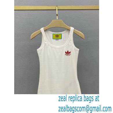 adidas x Gucci cotton tank top WHITE 714865 2023