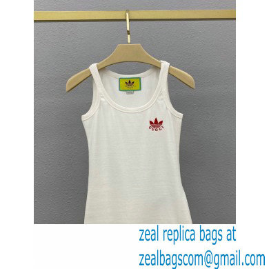 adidas x Gucci cotton tank top WHITE 714865 2023