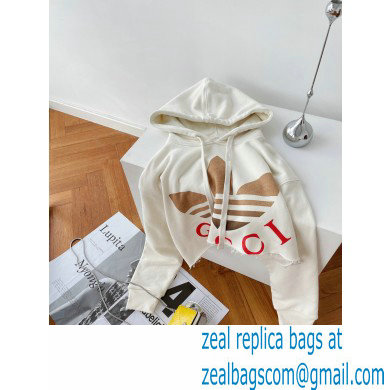 adidas x Gucci cropped sweatshirt OFF WHITE 2023 - Click Image to Close