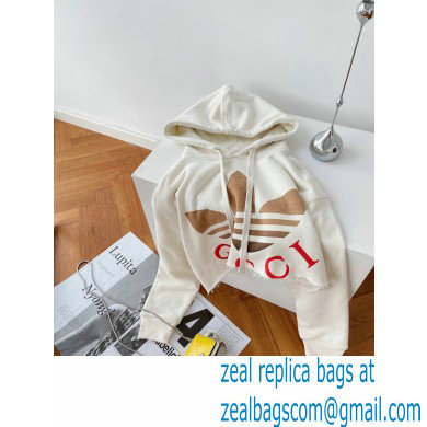 adidas x Gucci cropped sweatshirt OFF WHITE 2023