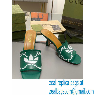 adidas x Gucci women's slide sandal GREEN 2023 - Click Image to Close