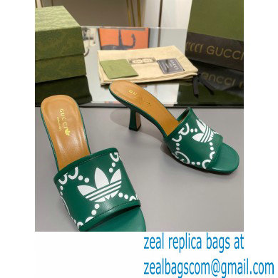 adidas x Gucci women's slide sandal GREEN 2023 - Click Image to Close