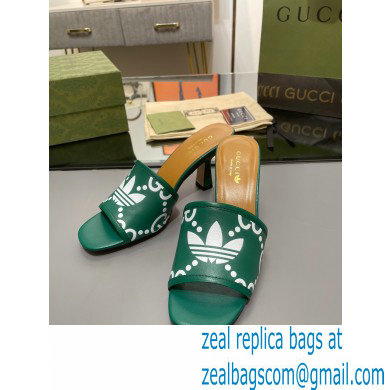 adidas x Gucci women's slide sandal GREEN 2023 - Click Image to Close