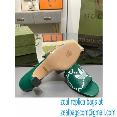 adidas x Gucci women's slide sandal GREEN 2023 - Click Image to Close