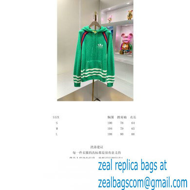 adidas x Gucci wool sweatshirt green 2023 - Click Image to Close