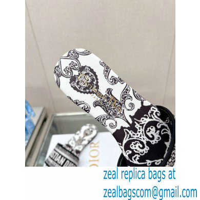 dior Black and white Cotton with Dior Bandana Embroidery dway Slide 2023