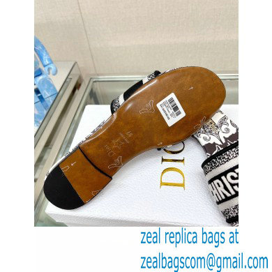 dior Black and white Cotton with Dior Bandana Embroidery dway Slide 2023