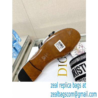 dior White Multicolor Embroidered Cotton with Dior Jardin Botanique Motif dway Slide 2023
