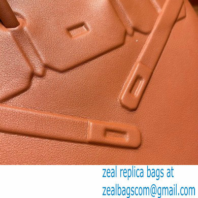 hermes birkin shadow 25/30 bag brown in swift leather(handmade)