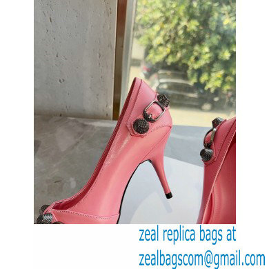 Balenciaga Heel 9cm Cagole Pumps in Arena lambskin Pink 2023