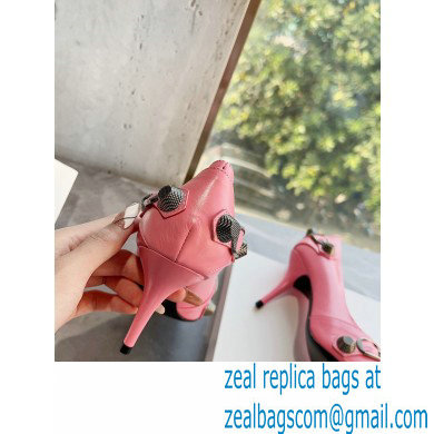 Balenciaga Heel 9cm Cagole Pumps in Arena lambskin Pink 2023 - Click Image to Close