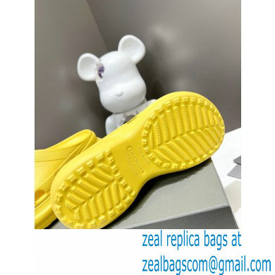 Balenciaga Pool Crocs Slide Sandals in rubber Yellow 2023 - Click Image to Close