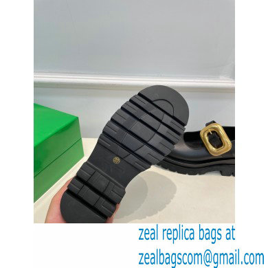 Bottega Veneta Leather Lug Mary-Jane flats Black 2023
