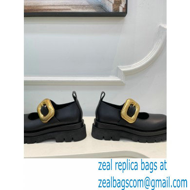 Bottega Veneta Leather Lug Mary-Jane flats Black 2023