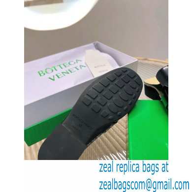 Bottega Veneta Open-back glossy leather Monsieur loafers Black 2023