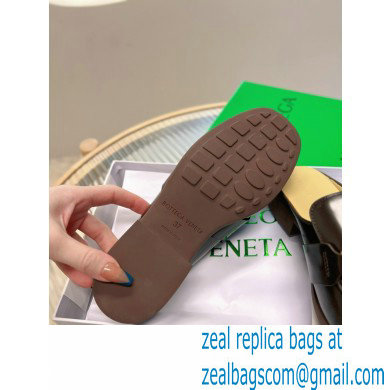 Bottega Veneta Open-back glossy leather Monsieur loafers Coffee 2023 - Click Image to Close