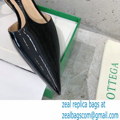 Bottega Veneta Rocket T-Bar Ballerina Flats Laminated Leather Black 2023