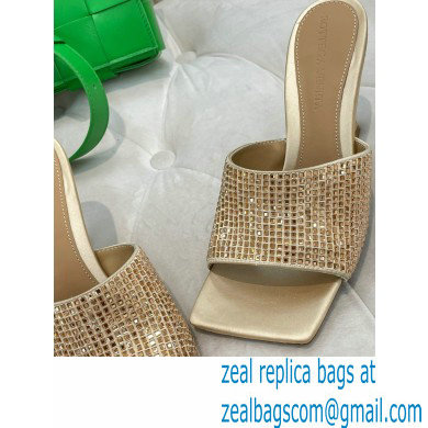 Bottega Veneta Stretch Strass-embellished silk Mules Beige 2023