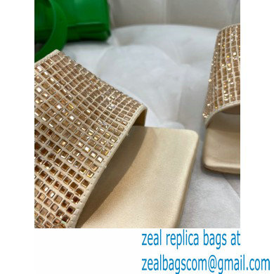 Bottega Veneta Stretch Strass-embellished silk Mules Beige 2023