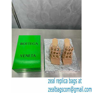 Bottega Veneta Stretch Twist Mules Apricot 2023 - Click Image to Close