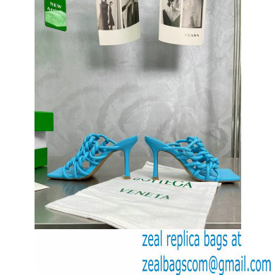 Bottega Veneta Stretch Twist Mules Blue 2023 - Click Image to Close