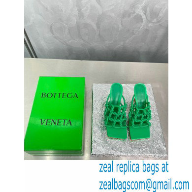 Bottega Veneta Stretch Twist Mules Green 2023 - Click Image to Close