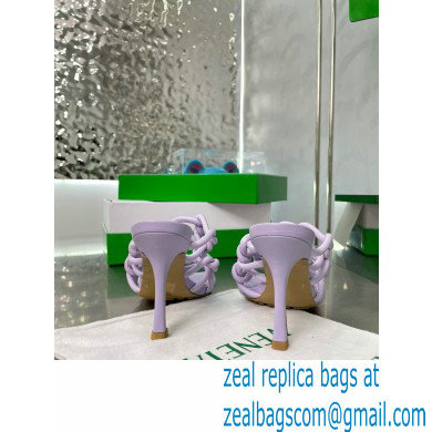 Bottega Veneta Stretch Twist Mules Lilac 2023 - Click Image to Close