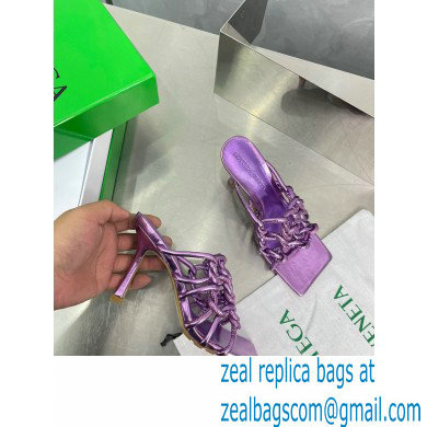 Bottega Veneta Stretch Twist Mules Metallic Purple 2023