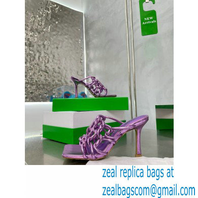 Bottega Veneta Stretch Twist Mules Metallic Purple 2023