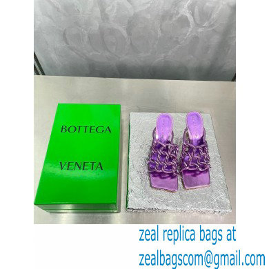 Bottega Veneta Stretch Twist Mules Metallic Purple 2023